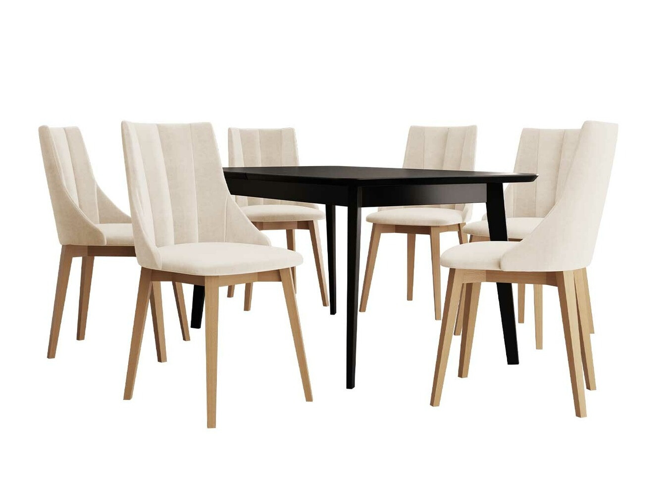 Jedilniški komplet Racine 139 (Rjava + Magic Velvet 2250)