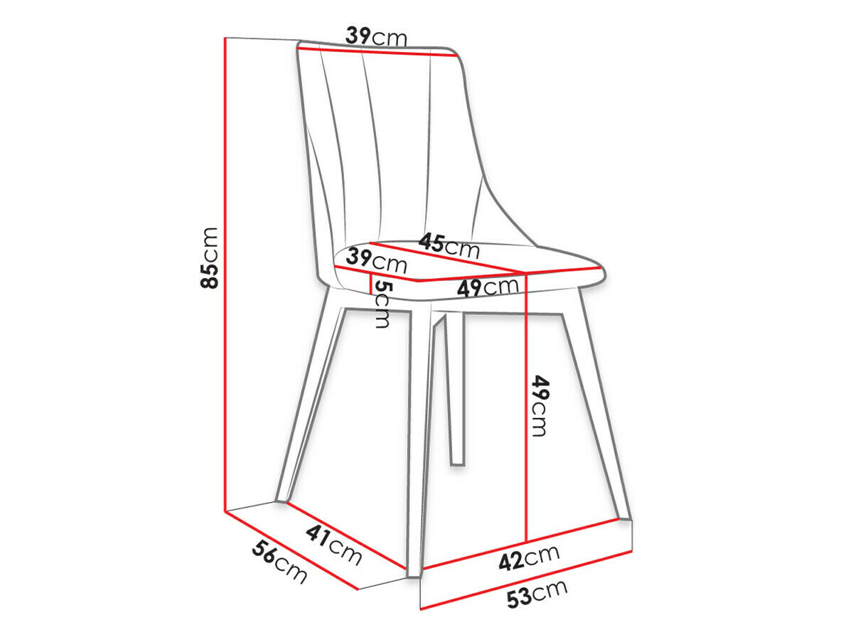 Jedilniški komplet Racine 139 (Rjava + Magic Velvet 2250)