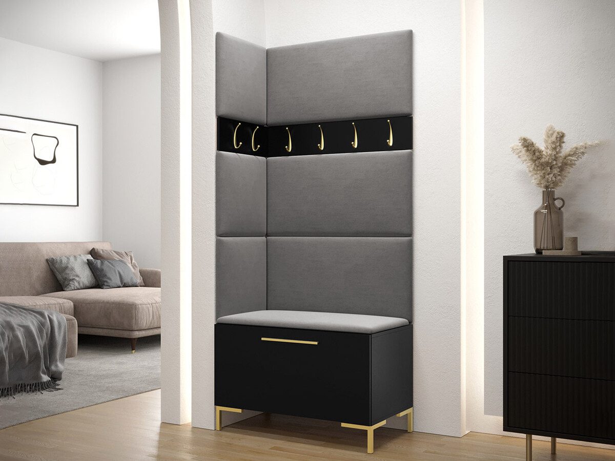 Komplet za predsobo Tivsoa 103 (Črna)