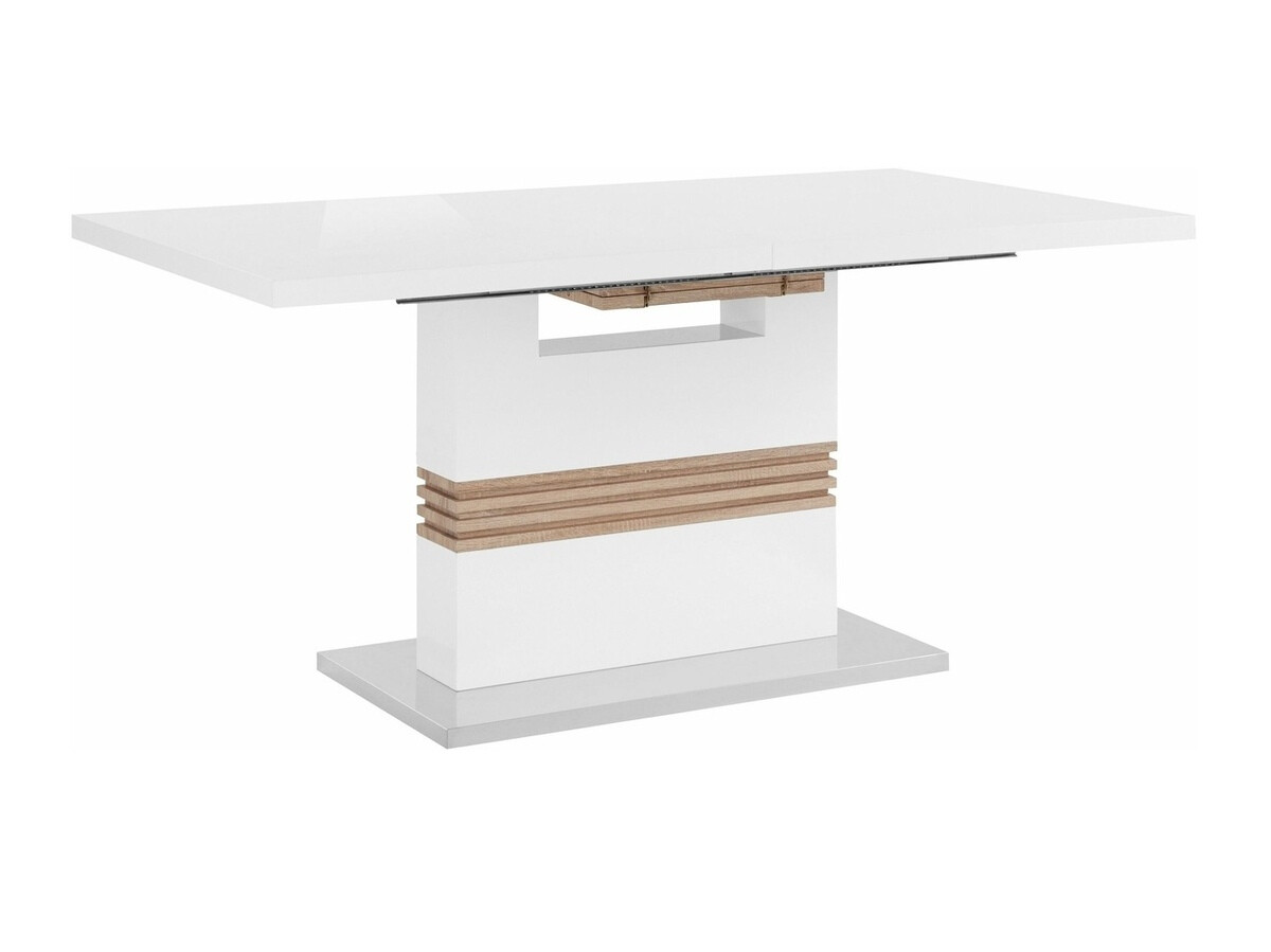 Jedilniški komplet Denton 633 (Bela + Srebrna)