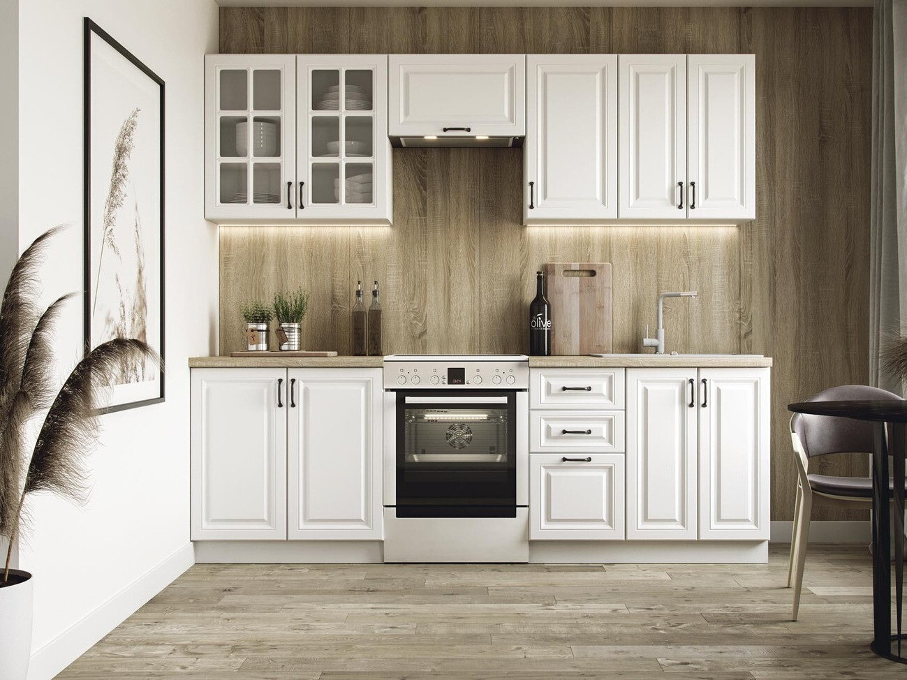 Kuhinjski blok Houston 1877 (Bela)