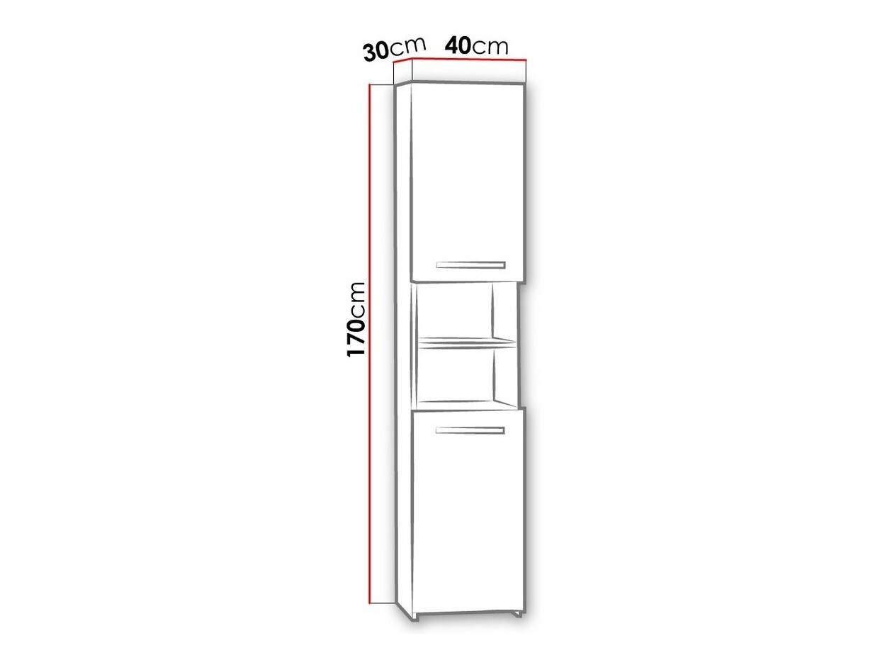 Prostostoječa Kopalniška omarica Comfivo Piscator I