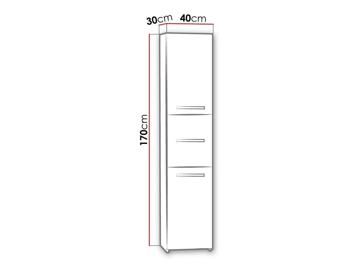 Prostostoječa Kopalniška omarica Comfivo Piscator II