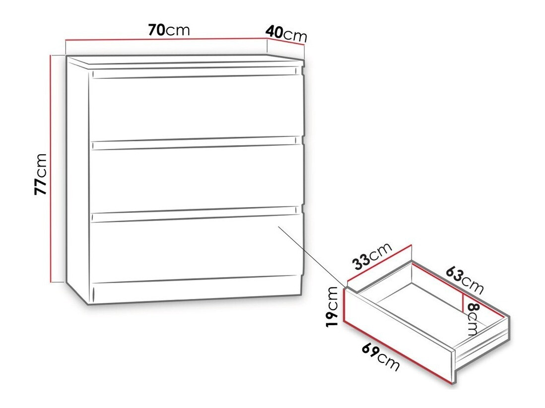 Komoda Comfivo Structor (Črna)