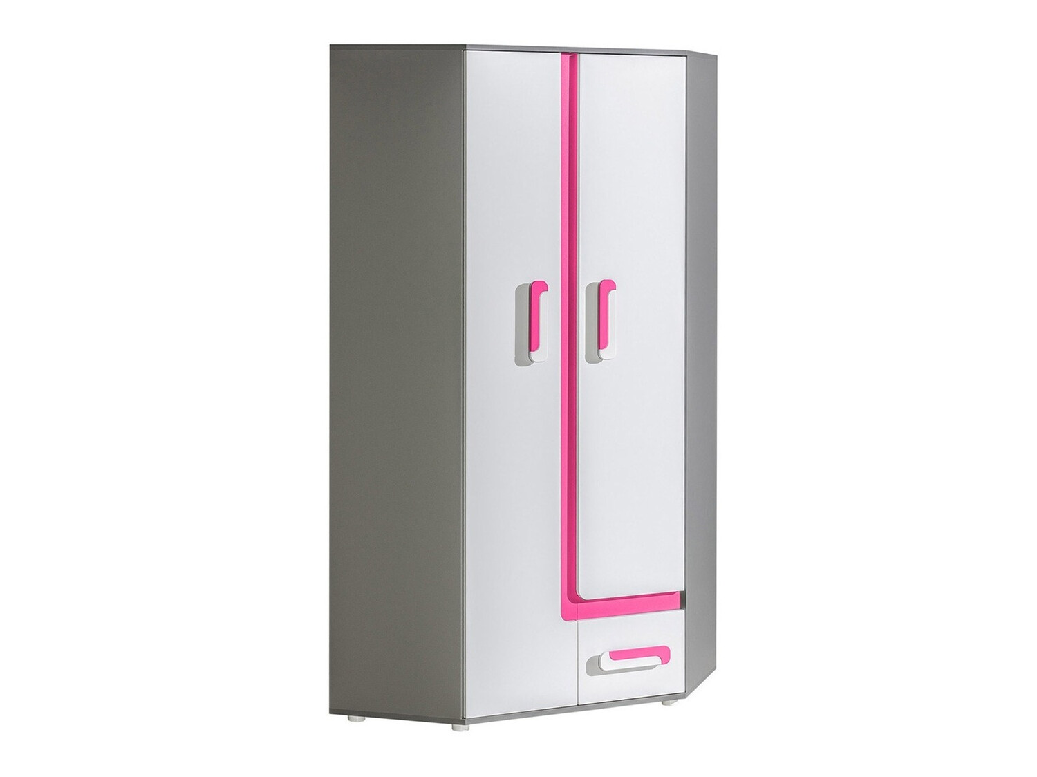 Kotna omara Levtala 102 (Antracit + Bela + Roza)