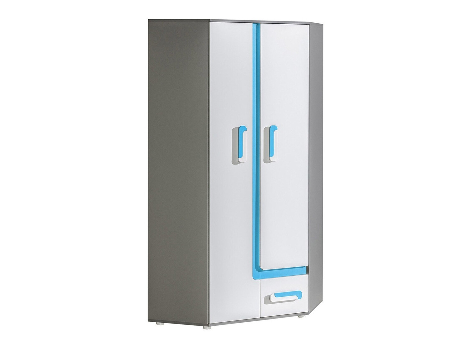 Kotna omara Levtala 102 (Antracit + Bela + Turkizna)