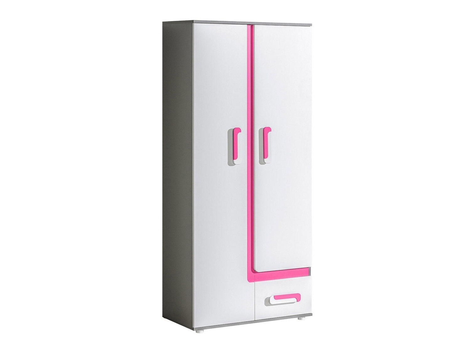 Regal Levtala 103 (Antracit + Bela + Roza)