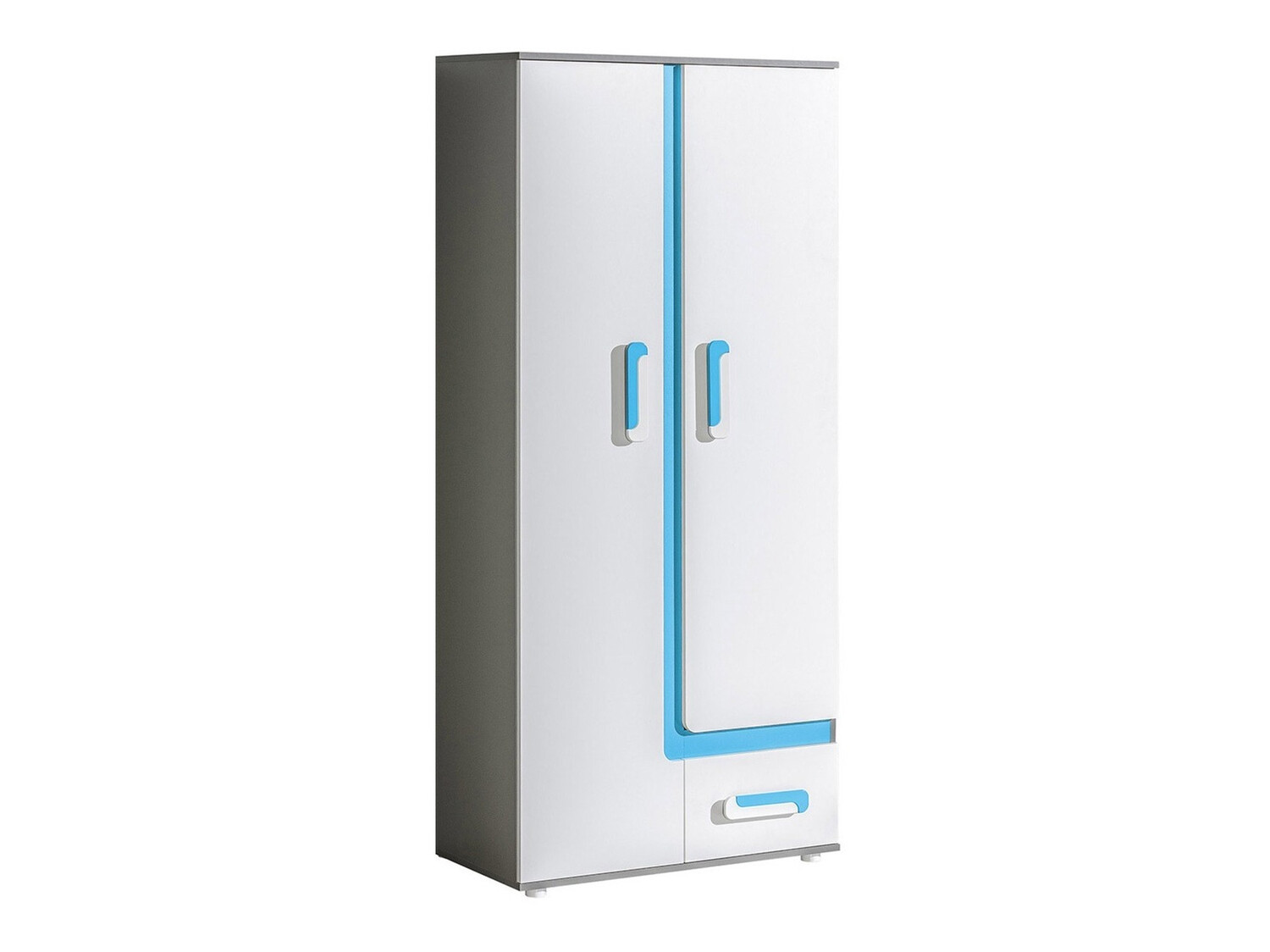 Regal Levtala 103 (Antracit + Bela + Turkizna)