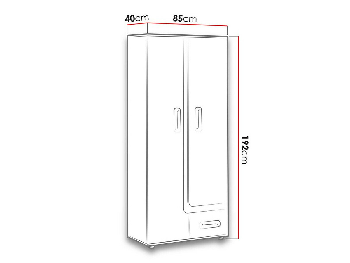Regal Levtala 103 (Antracit + Bela + Turkizna)