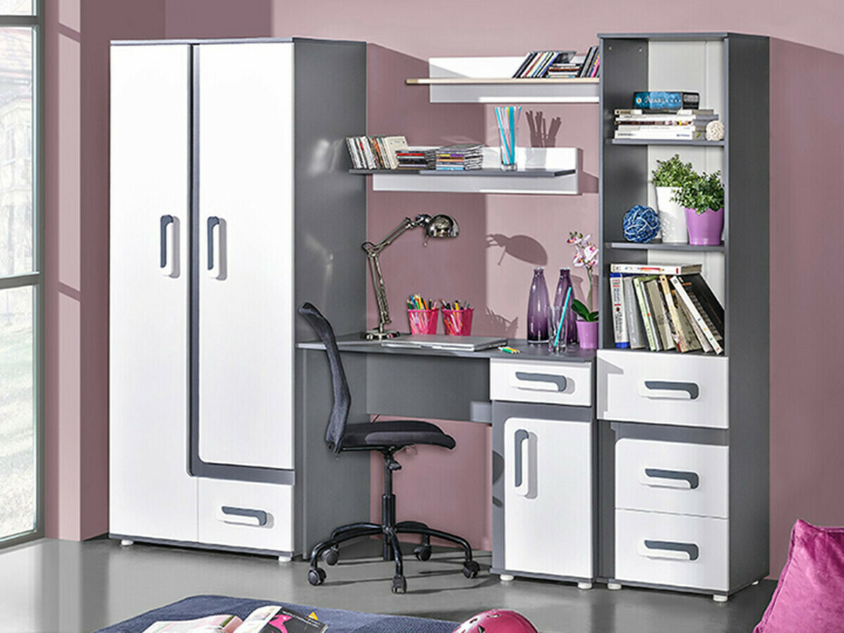 Regal Levtala 105 (Antracit + Bela)