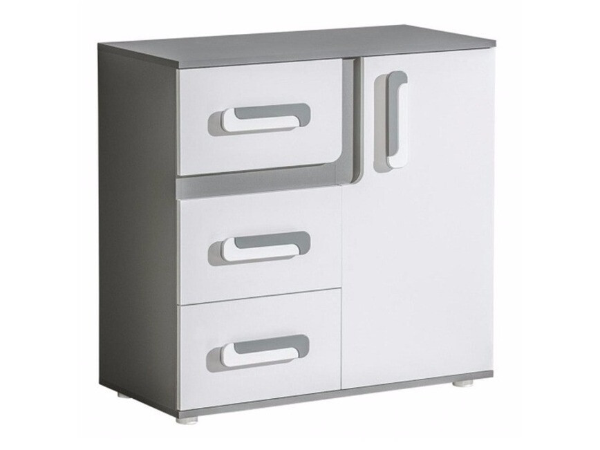 Komoda Levtala 108 (Antracit + Bela)