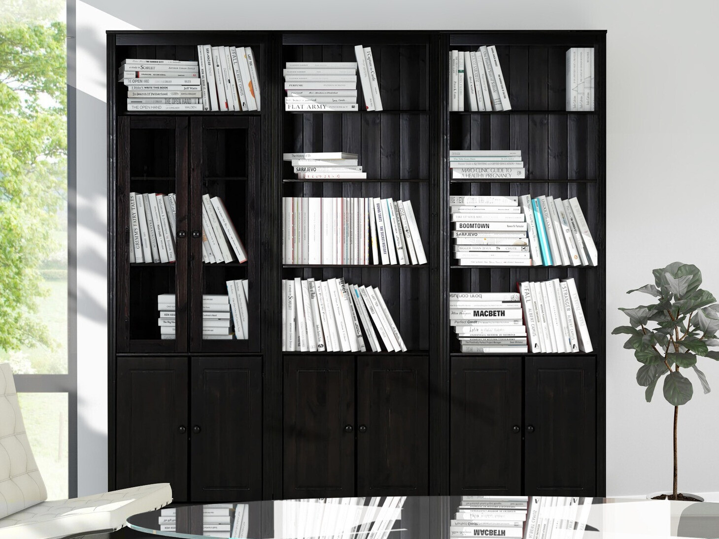 Komplet polic Saltoro 111 (Temno rjava)