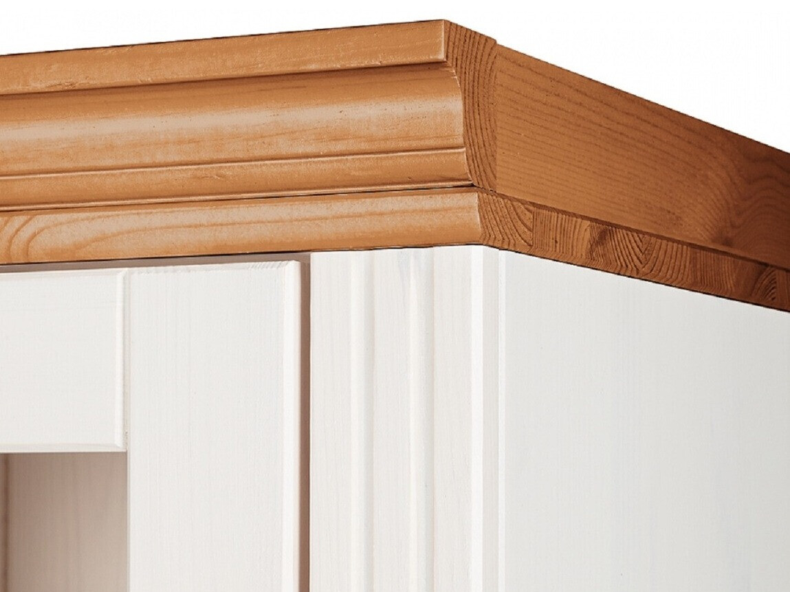 Komplet polic Saltoro 115 (Bela + Medeni hrast)