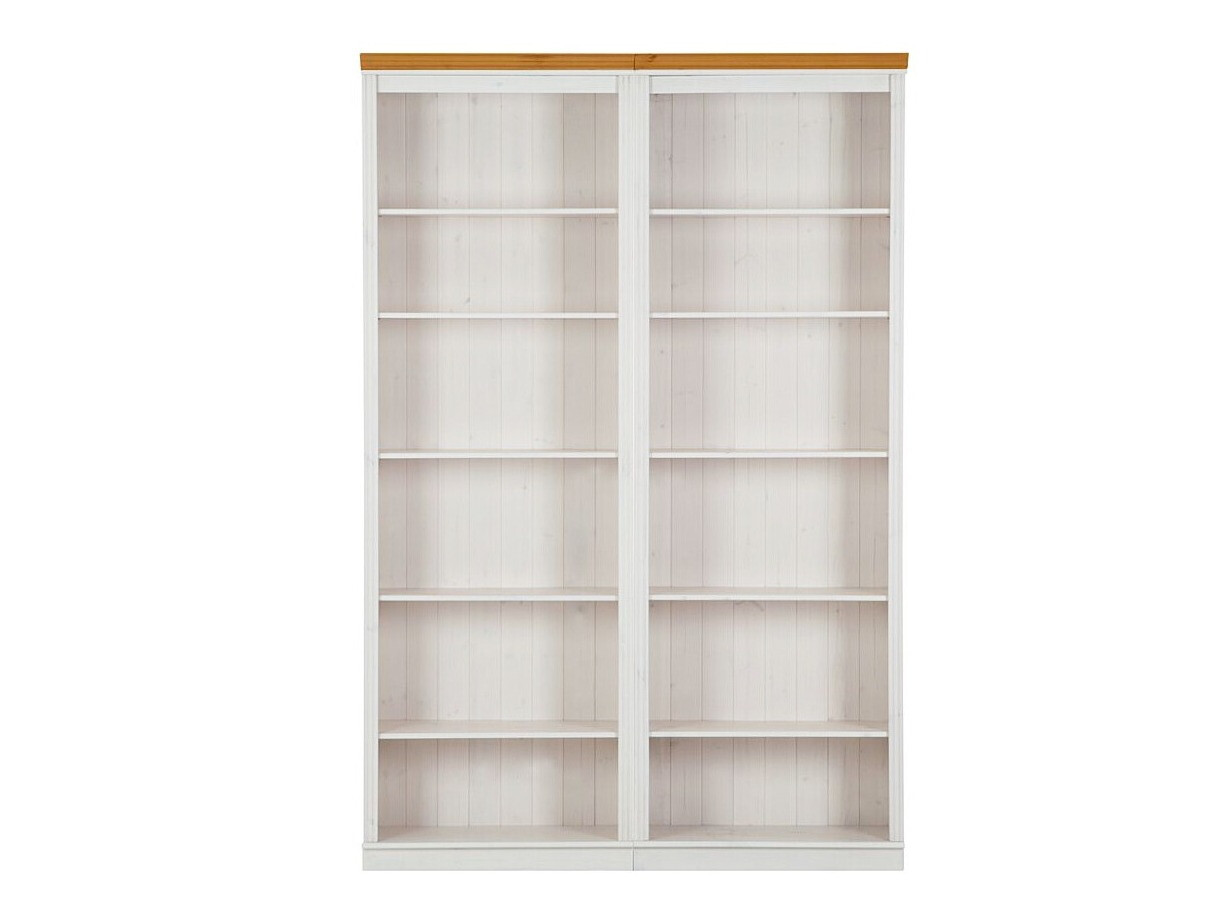 Komplet polic Saltoro 116 (Bela + Medeni hrast)