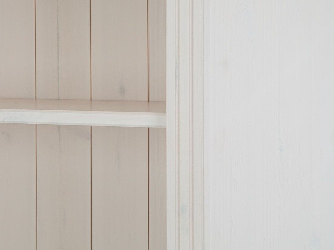 Komplet polic Saltoro 116 (Bela + Medeni hrast)