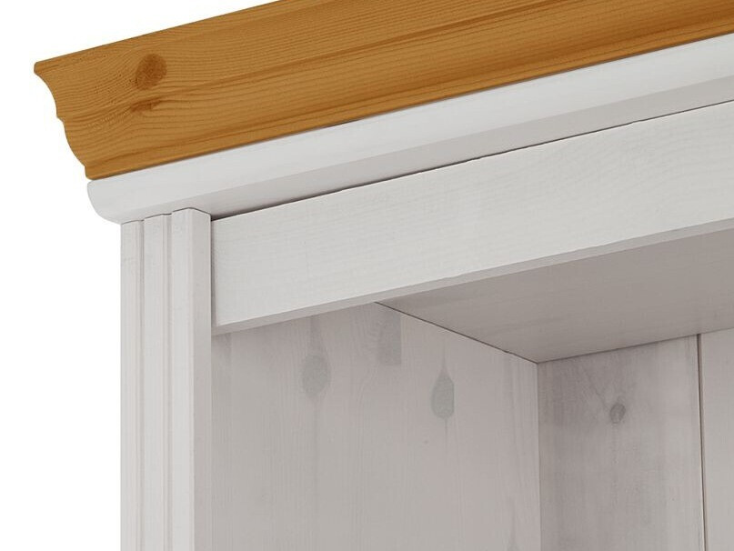 Komplet polic Saltoro 116 (Bela + Medeni hrast)