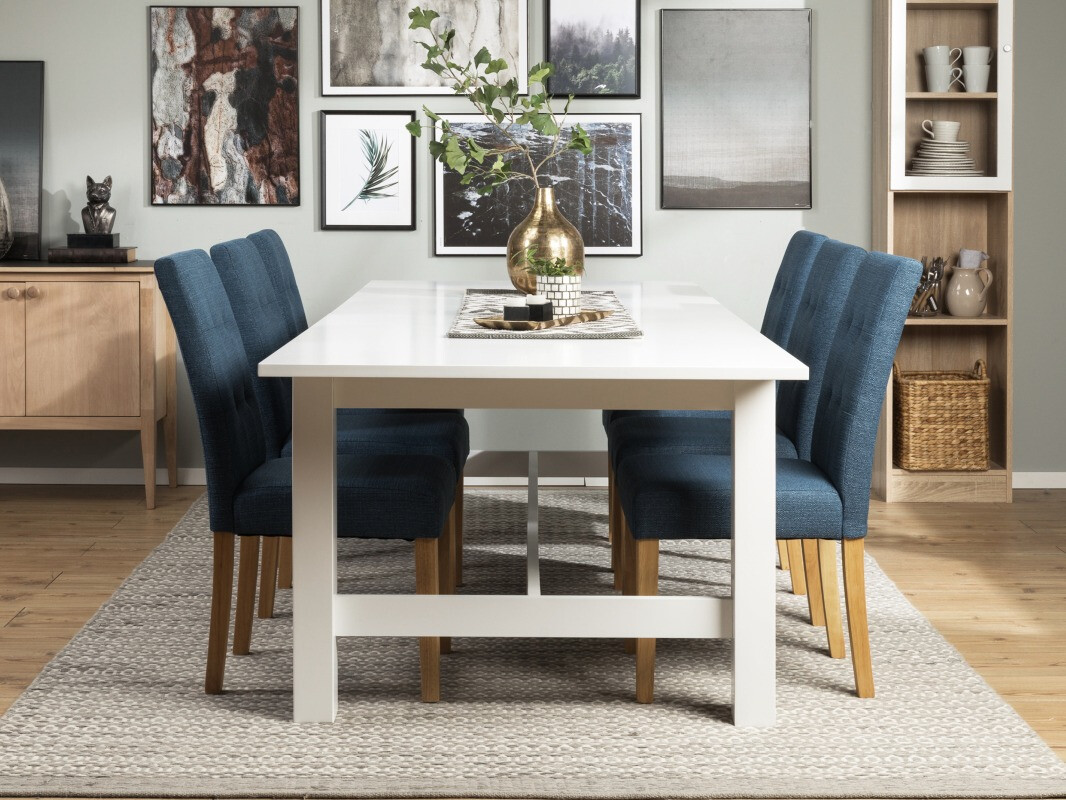 Jedilniški komplet Scandinavian Choice 570 (Modra + Rjava)