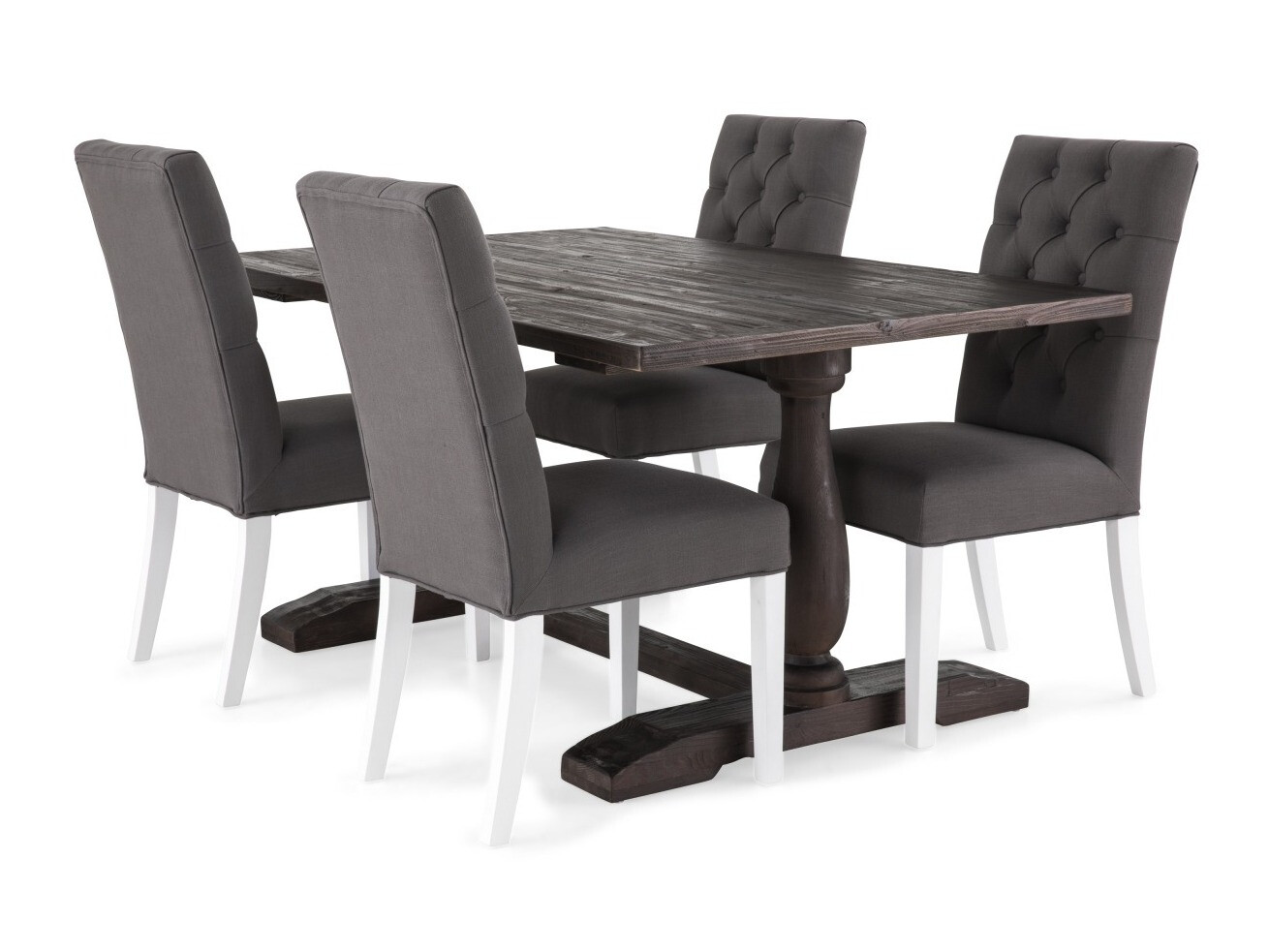 Jedilniški komplet Scandinavian Choice 632 (Siva + Rjava)