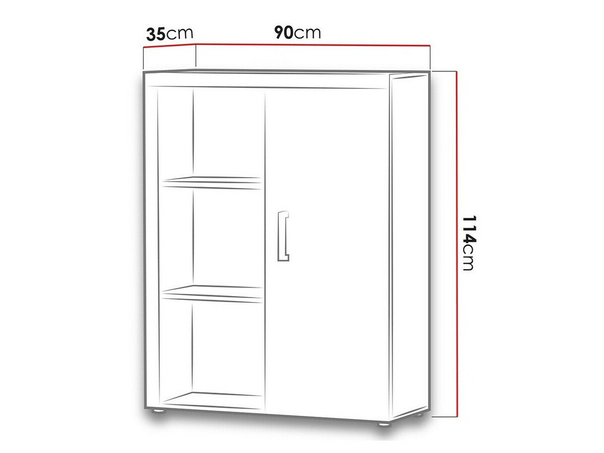 Omarica Odebeli 102 (Bela + Sijaj bela)