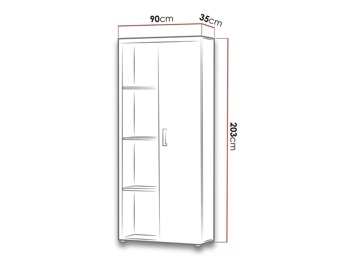 Regal Odebeli 104 (Bela + Sijaj črna)