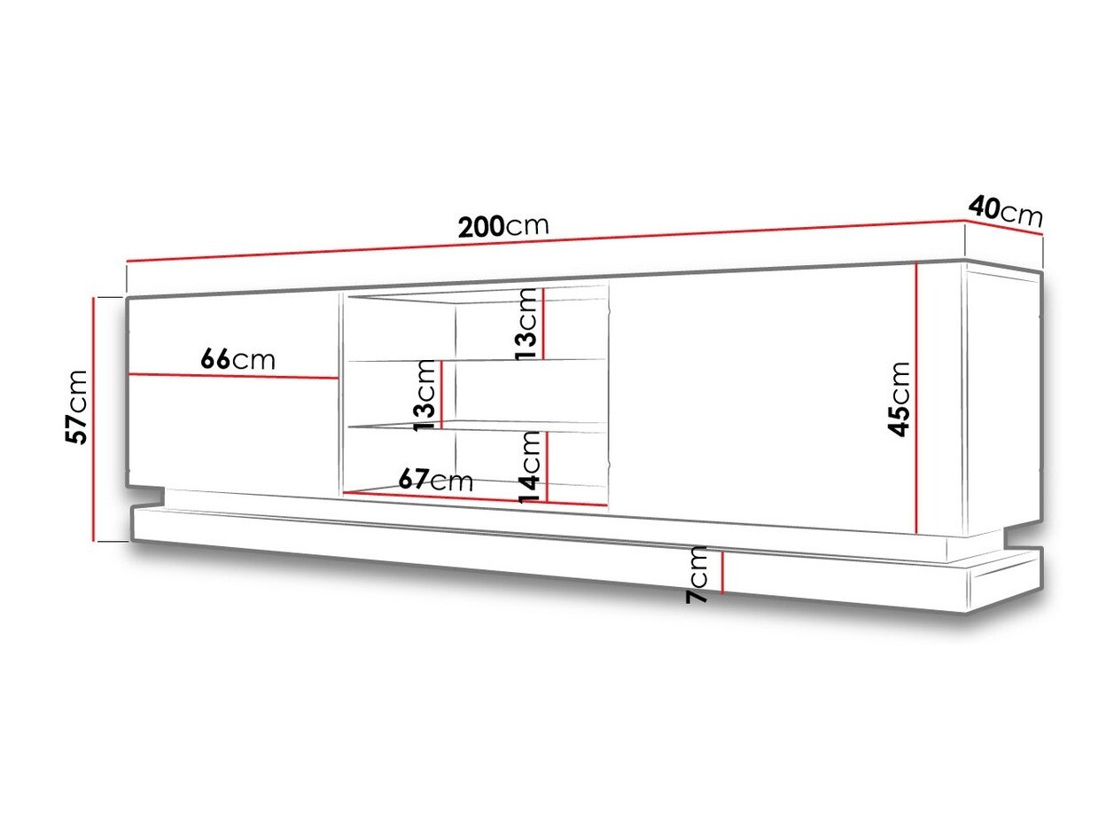 TV-omarica Linar I (Bela + Sijaj bela)