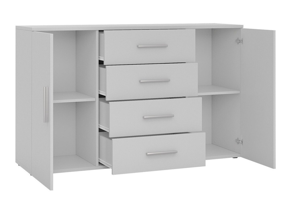 Komoda Charlotte 118 (Črna + Sijaj črna)