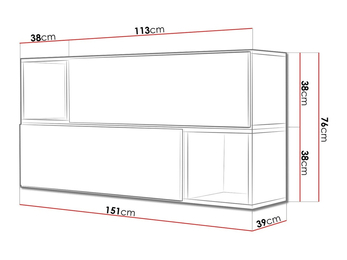 Komplet omaric Corbele 119 (Bela)