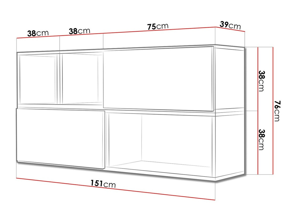 Komplet omaric Corbele 120 (Bela)