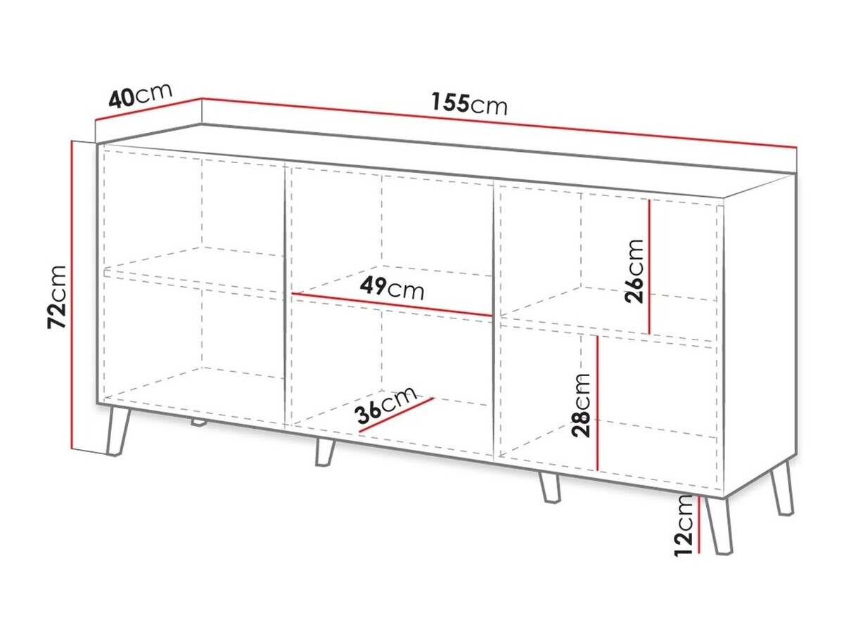 Omarica Charlotte 140 (Črna)