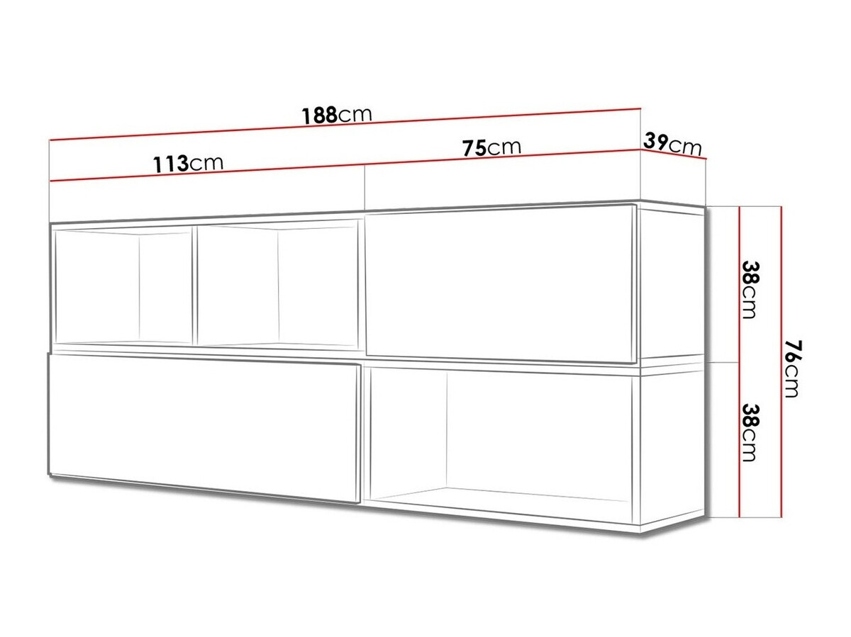 TV-omarica Corbele 121 (Črna)