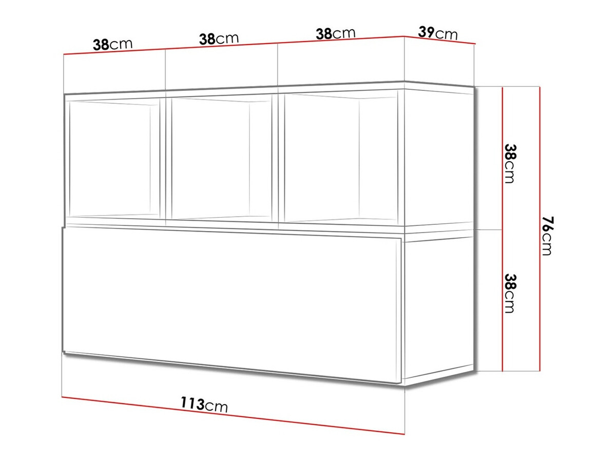 Komplet omaric Corbele 117 (Bela)
