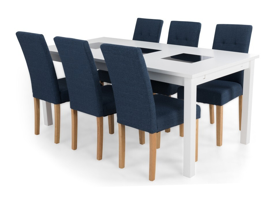 Jedilniški komplet Scandinavian Choice 642 (Modra + Rjava)