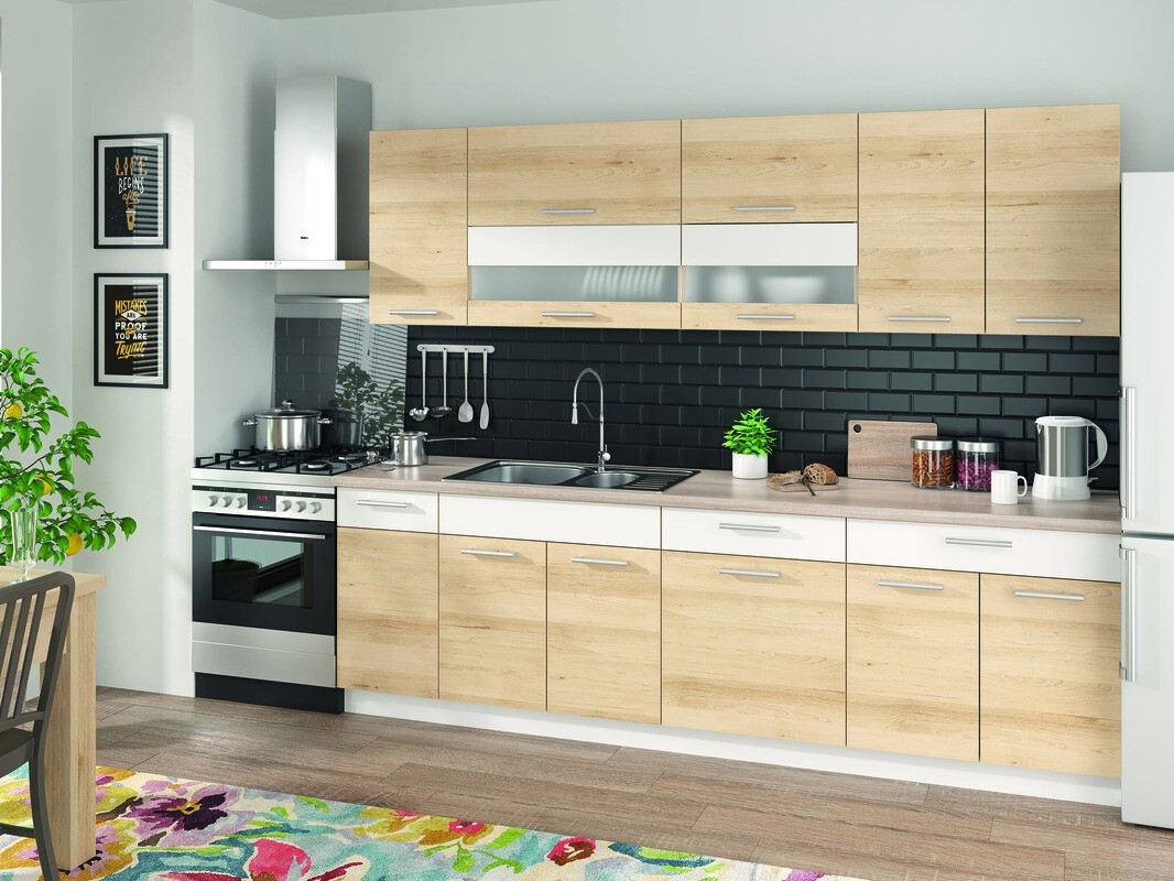 Modularna omarica s predalom in vrati Mode Beech 109