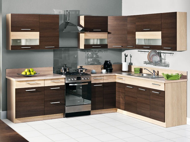 Modularna omarica s predalom in vrati Mode Dark 109