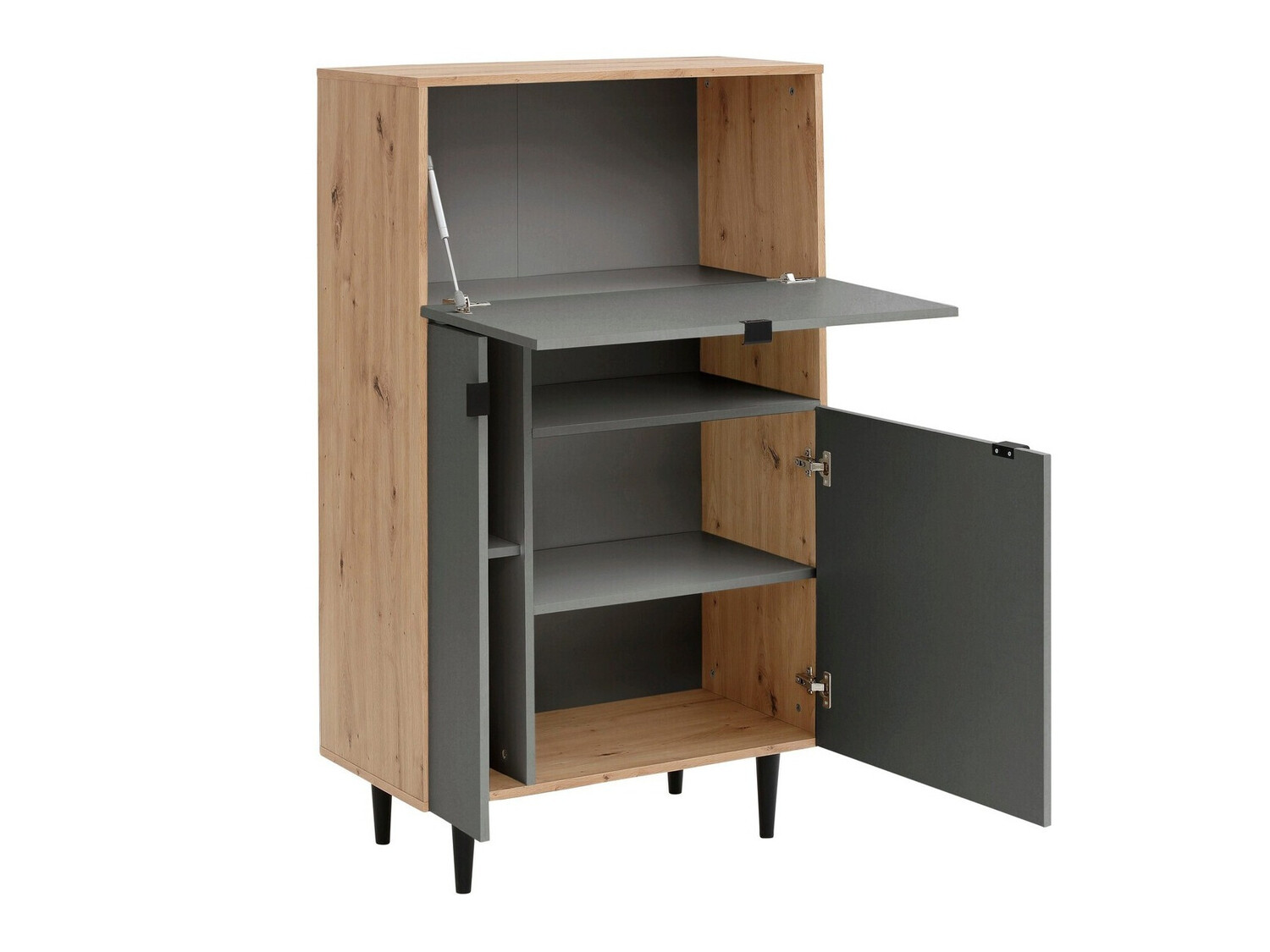 Omarica Denton 1436 (Siva + Artisan hrast)