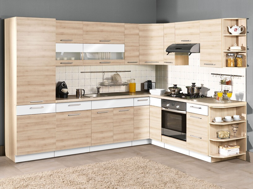 Modularna omarica s predalom in vrati Mode Beech 110