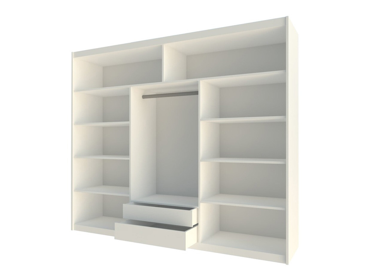 Garderobna omara Honolulu 107 (Črna)