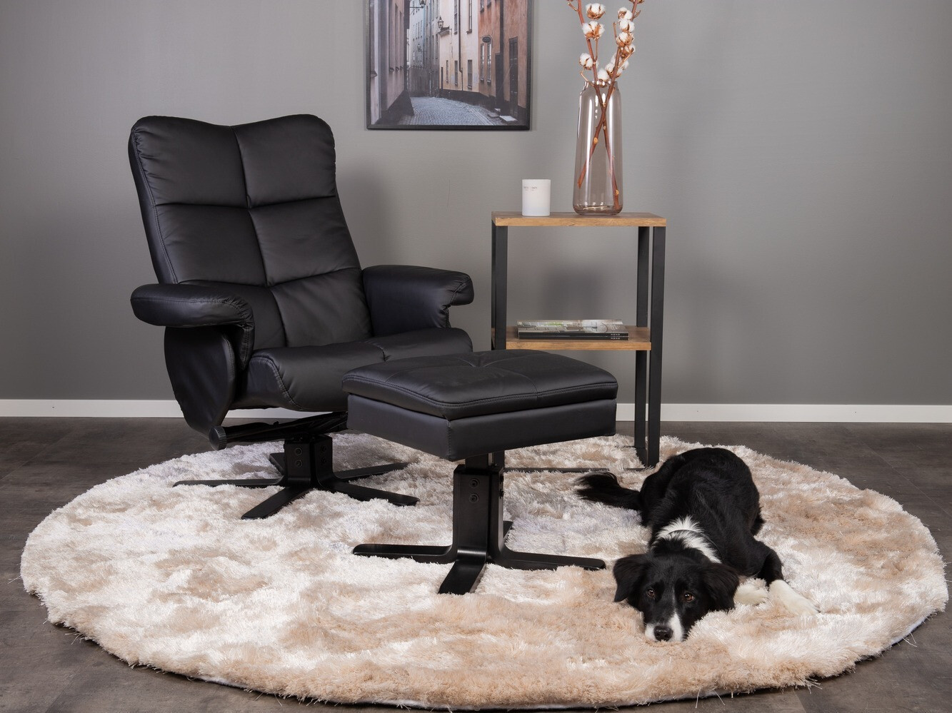 Fotelj Dallas 1568 (Črna)