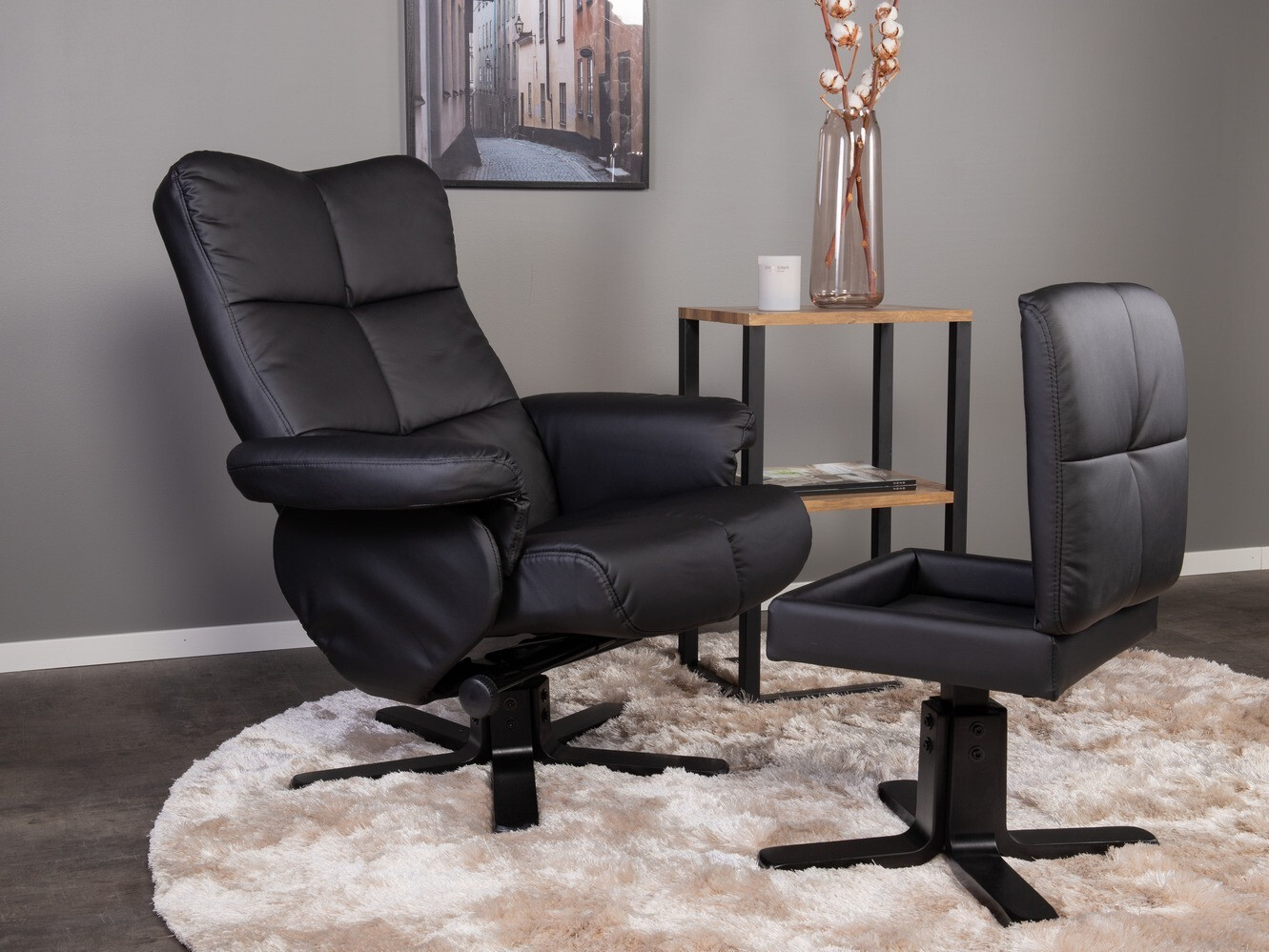 Fotelj Dallas 1568 (Črna)