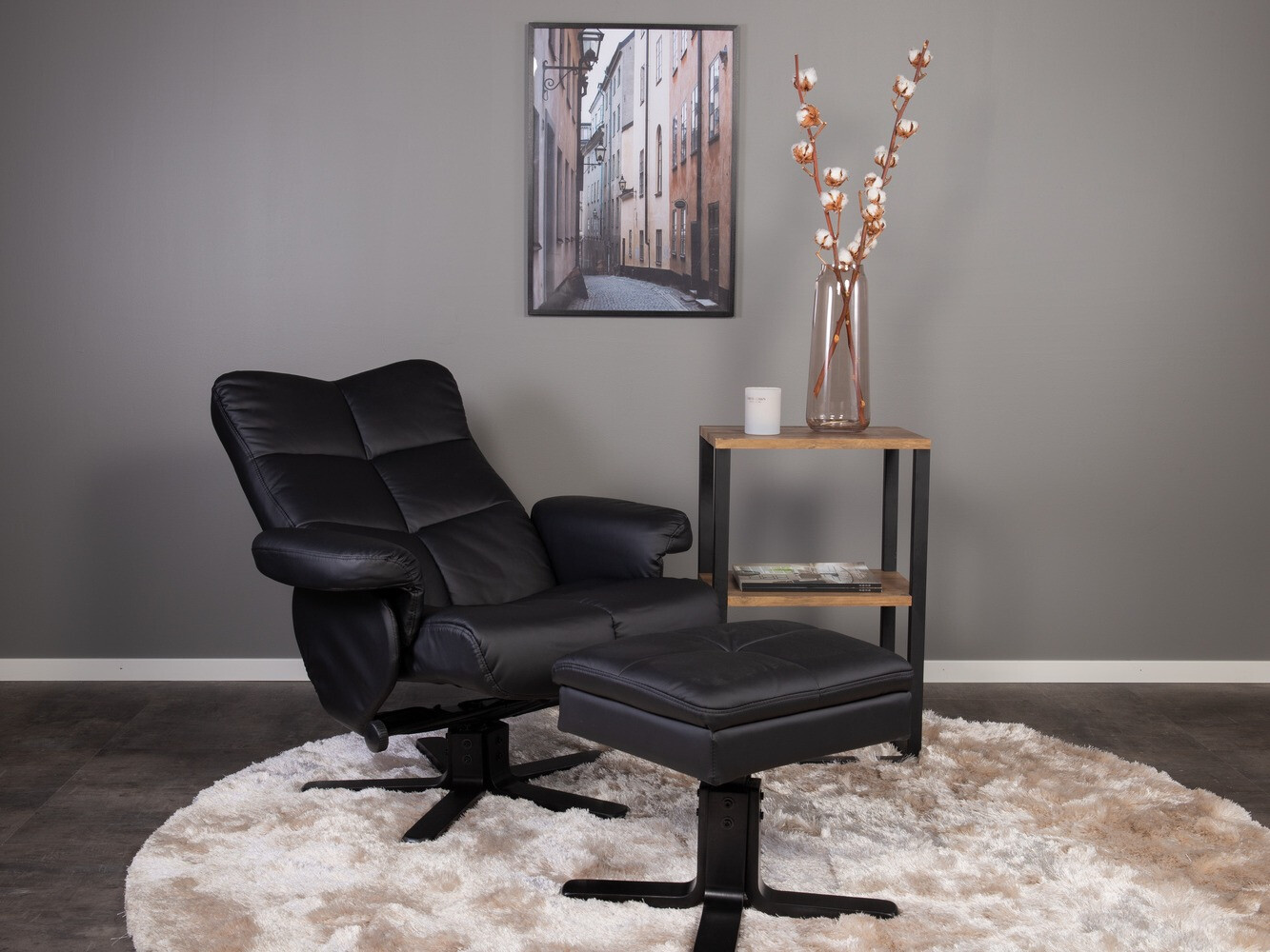 Fotelj Dallas 1568 (Črna)