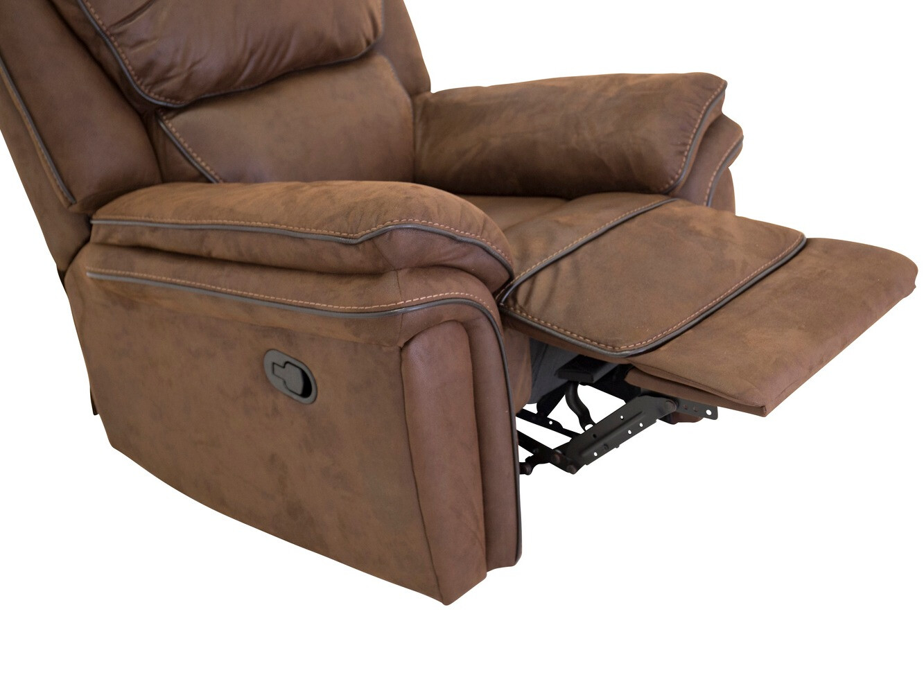 Fotelj s počivalnikom Dallas 4725 (Rjava)