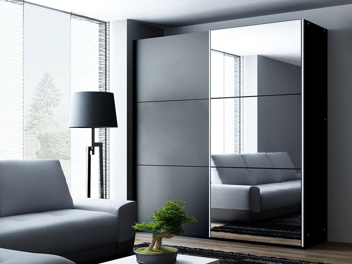 Garderobna omara Honolulu 124 (Črna)