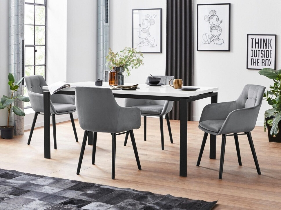 Komplet stolov Denton 142 (Siva)