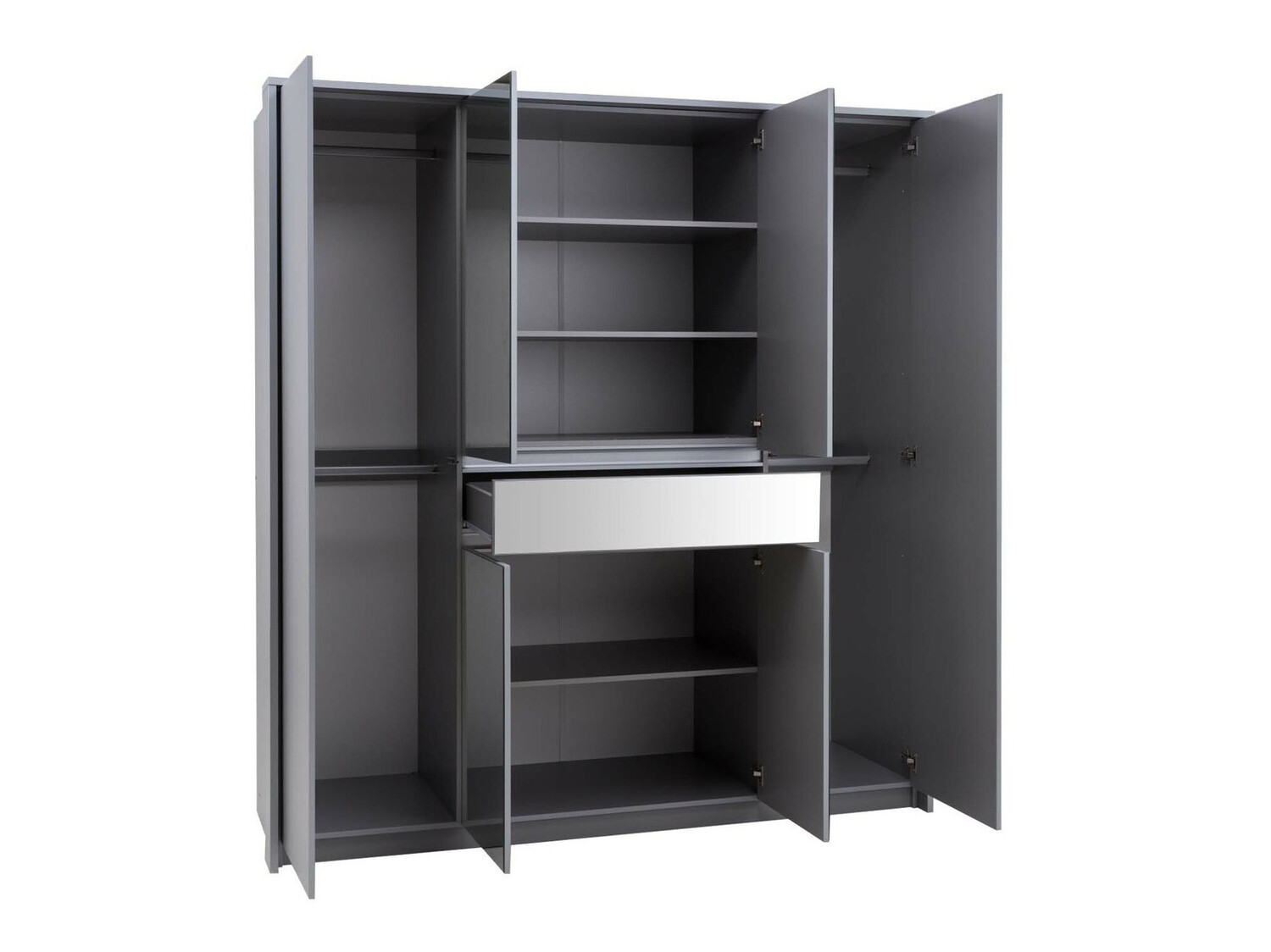 Garderobna omara Honolulu 135 (Siva)