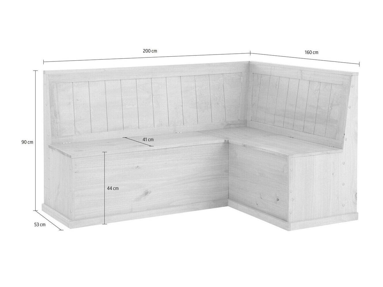 Jedilni kot Cirfeli 106 (Siva + Bor)