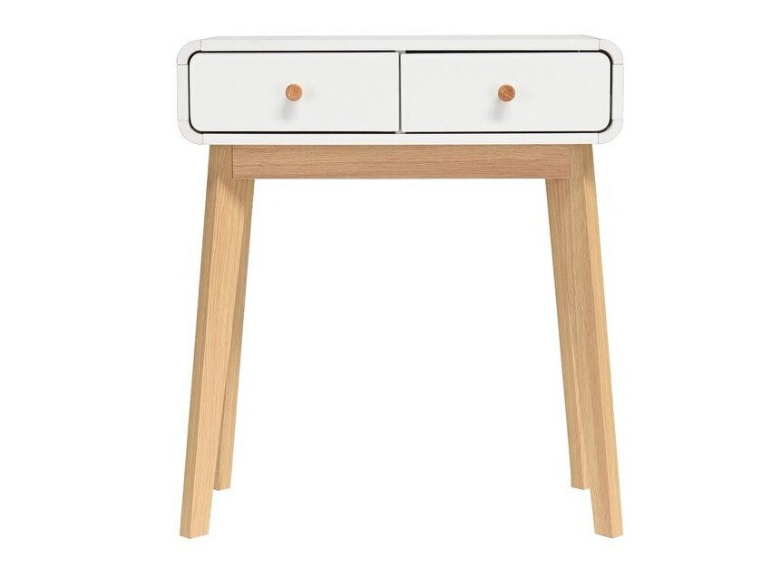 Konzolna miza Elbtena 106 (Bela + Hrast)