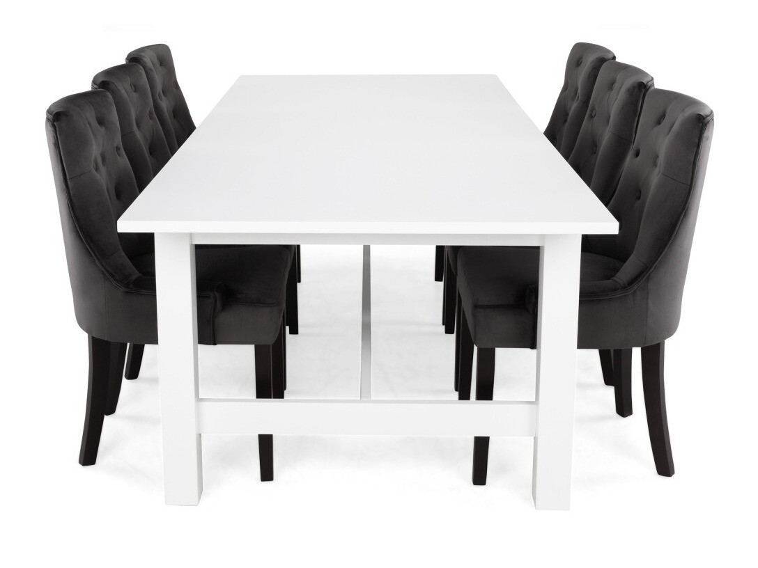 Jedilniški komplet Scandinavian Choice 644 (Temno siva + Temno rjava)