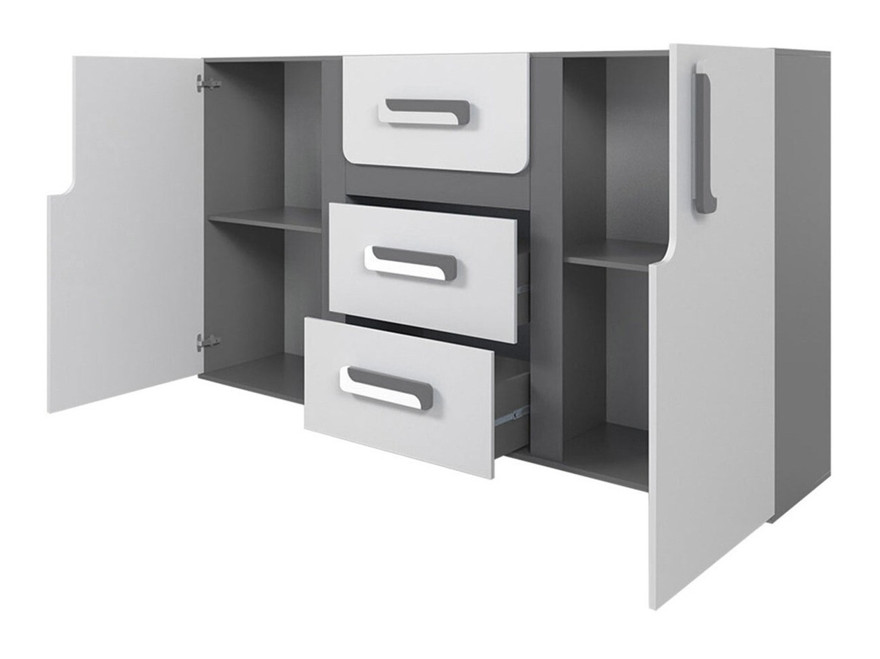 Komoda Aviseve 102 (Antracit + Bela)
