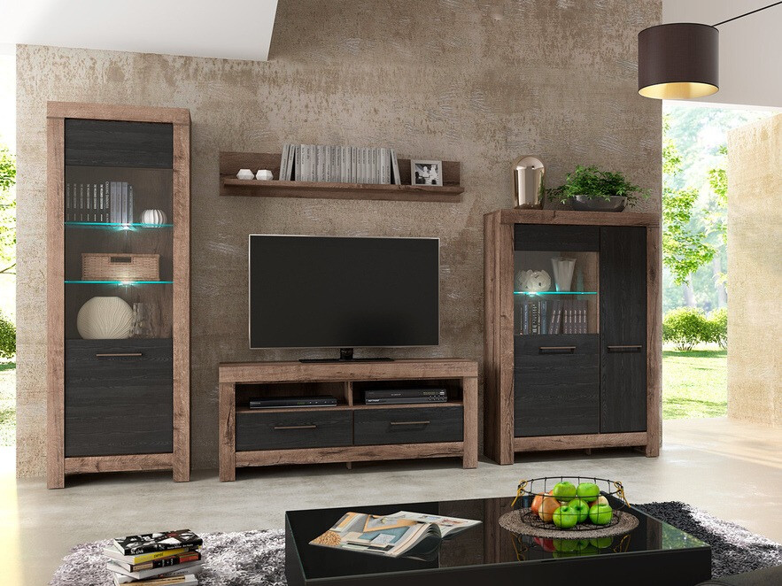 Regal Dunfelu 102 (Monastery hrast + Črni hrast)