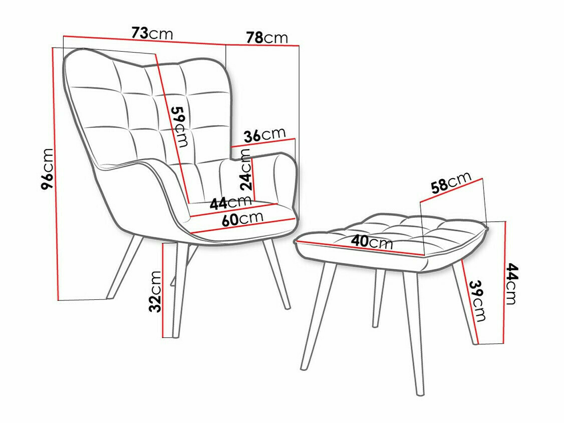 Fotelj Comfivo 320 (Siva)